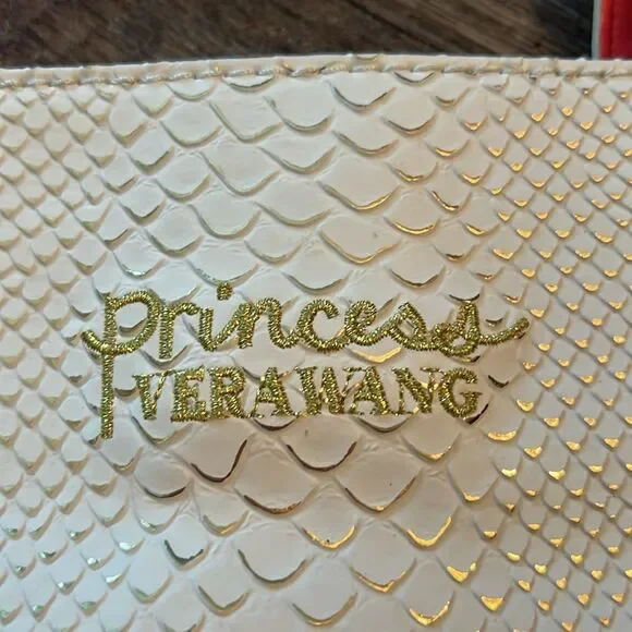 Princess Vera Wang Mermaid Scale Shoulder Tote Bag Pink White Hearts - Picture 4 of 9